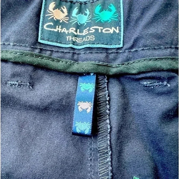Charleston Threads Men’s Holiday Christmas Embroidered Shorts - Picture 3 of 7